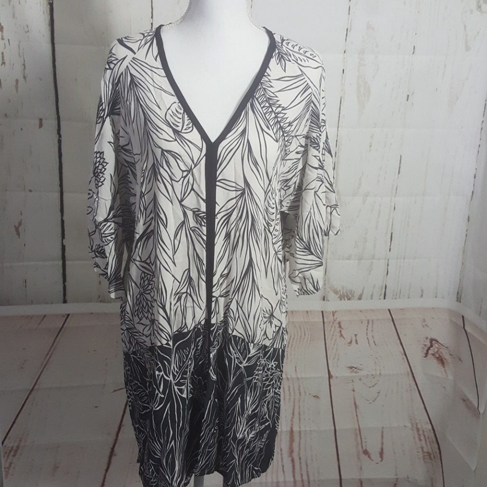 Zara Basics tunic swim cover up